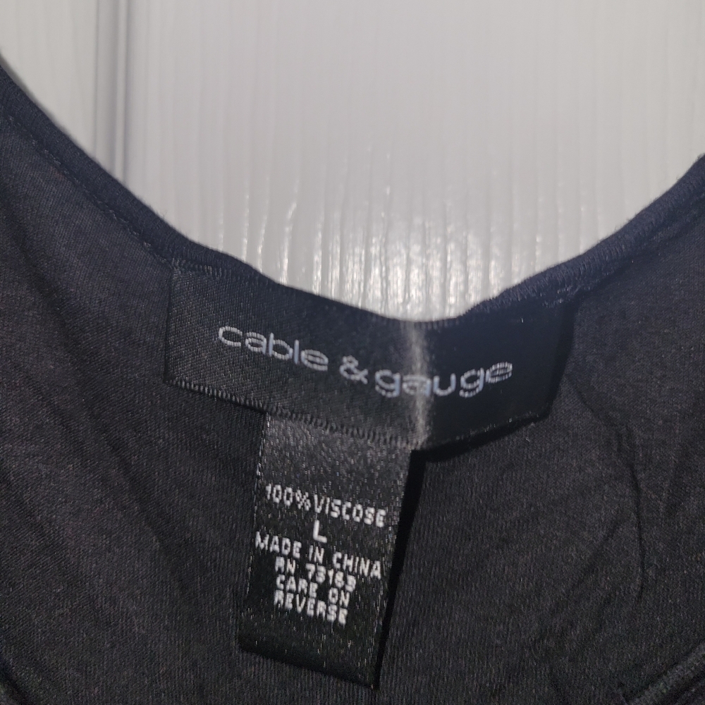 Cable & Gauge Large Ruffle Tank - Picture 2 of 4